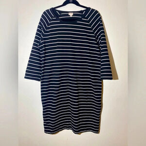 Striped Black and White Dress